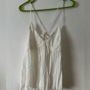 White Lace Cami Top NWT